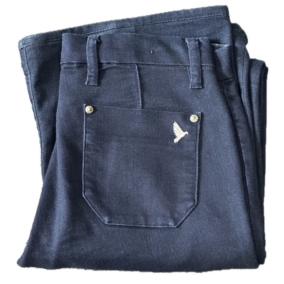 👖👠 M.I.H London Marrakesh Raw Blue Kick Flare Jeans |‎ Women’s 28 Retro 70s - Picture 4 of 8